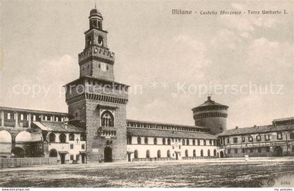 Milano Mailand IT Castello Sforzesco Torre Umberto I