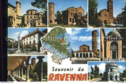 Ravenna Italia Kirchen und Plaetze