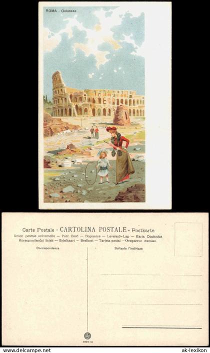Rom Roma Kolosseum Colosseo Amphitheatrum Flavium (Künstlerkarte) 1910