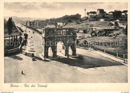 Roma Rom Via dei Trionfi Triumphbogen