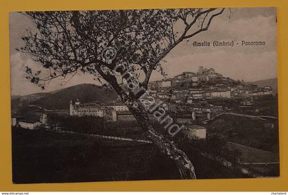 Cartolina Amelia - Umbria - Panorama - 1920