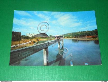 Cartolina Torino - Monorotaia ALWEG e Palazzo delle Mostre 1961.