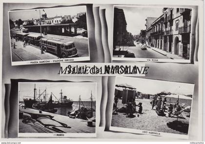 MARSALA:  Saluti da - 4 vedute