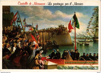 CPM AK Trieste Castello Miramar la partenza per il Messico ITALY (1475249)