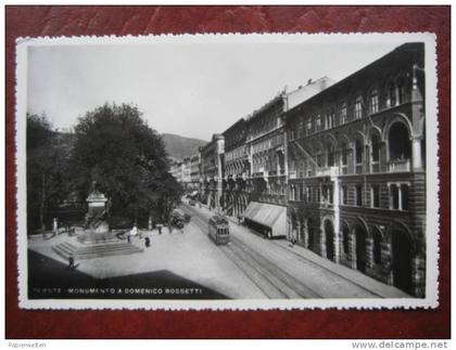 Trieste - Monumento a Domenico Rossetti / Tram via Giulia