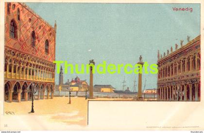 CPA LITHO VENICE VENEZIA VENEDIG ILLUSTRATEUR GEIGER SIGNED