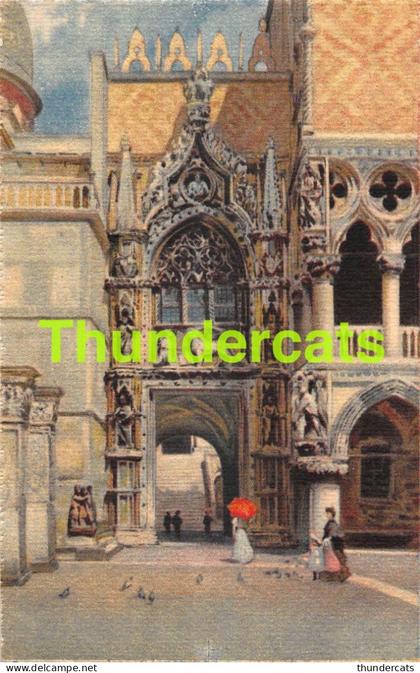 CPA VENISE VENEZIA VENICE ILLUSTRATEUR AQUARELLE PORTA DELLA CARTA