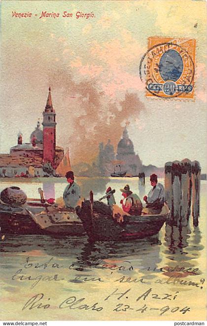 Italia - VENEZIA - Marina San Giorgio - Cartolina artistica