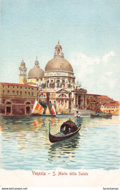 Italy Venice Venezia S Maria della Salute vintage postcard