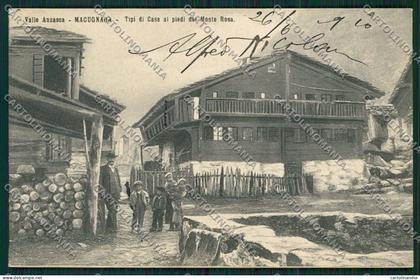 Verbania Macugnaga cartolina QQ5496