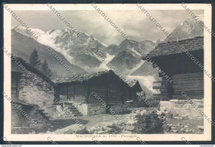 Verbania Macugnaga cartolina ZQ7451