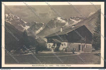 Verbania Macugnaga cartolina ZQ7452