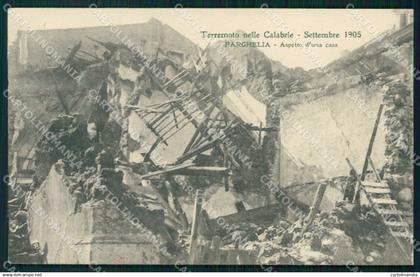 Vibo Valentia Parghelia Terremoto 1905 cartolina KF2140