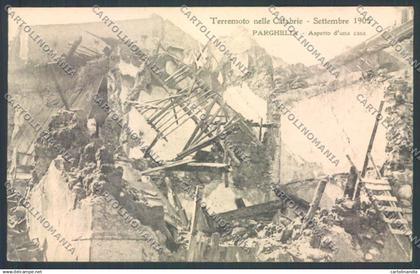 Vibo Valentia Parghelia Terremoto cartolina ZB2748