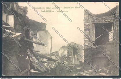 Vibo Valentia Parghelia Terremoto cartolina ZB2749