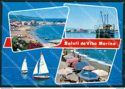Vibo Valentia Vibo Marina Saluti da ABRASA Foto FG cartolina ZKM7579