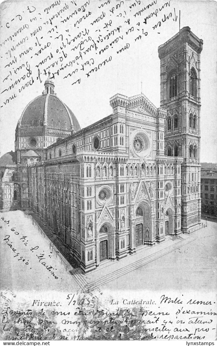 Italy 1905 Firenze Florence Cathedral vintage postcard