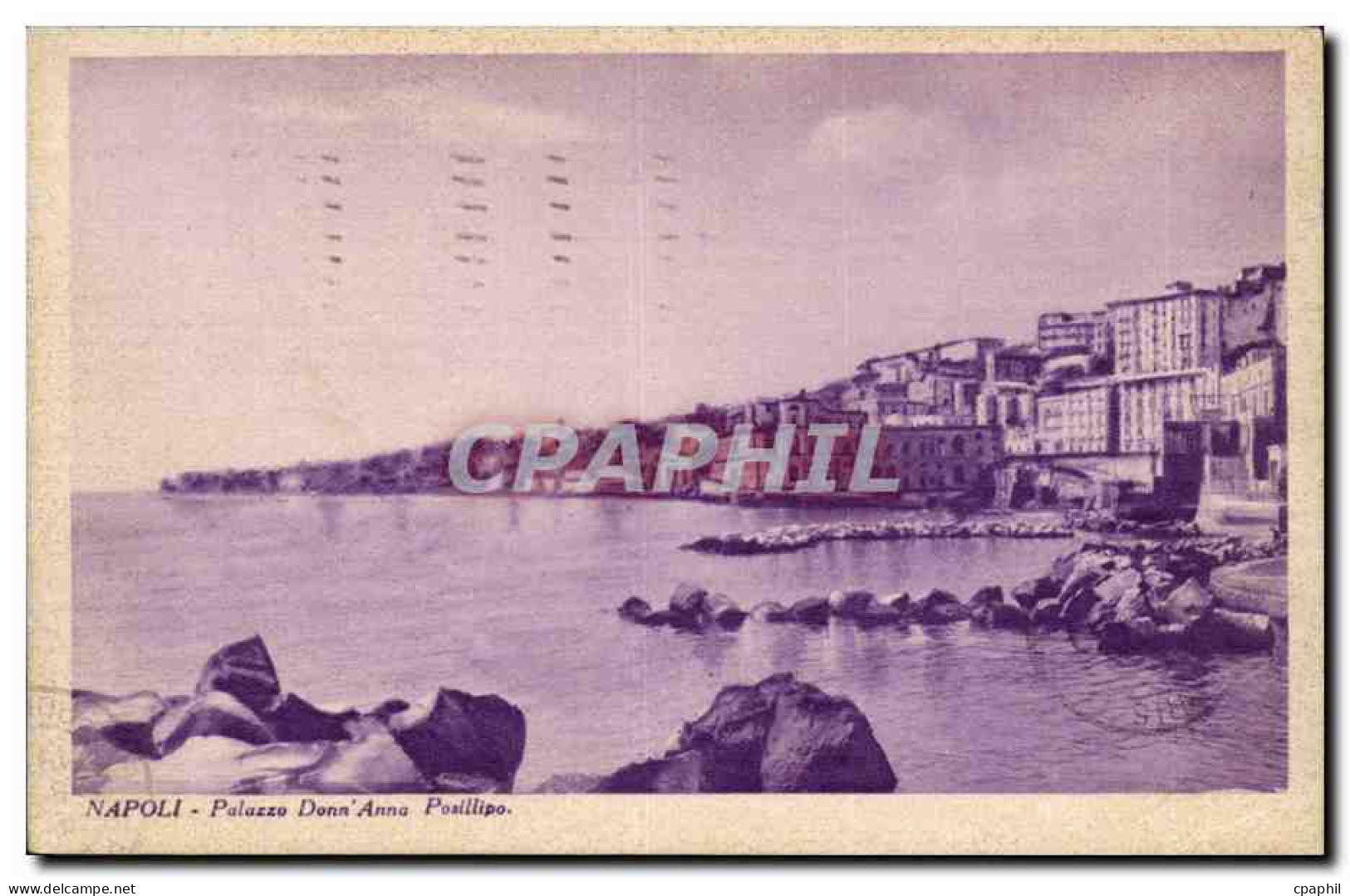Italy - Italie - Napoli - Naples - Palazzo Donn'Anna Posillipo - Porta Palazzo - CPA