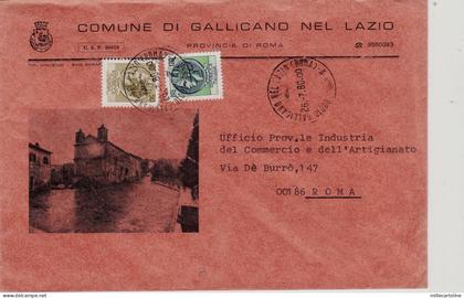 #GALLICANO NEL LAZIO: BUSTA DEL COMUNE CON IMMAGINE