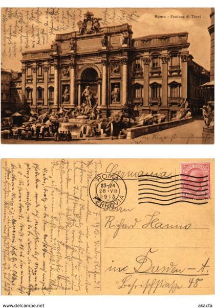 CPA ROMA Fontana di Trevi ITALY (551069)