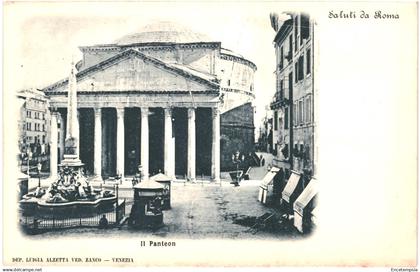 CPA Carte Postale Italie Roma Saluti da Roma II Panteon VM92092