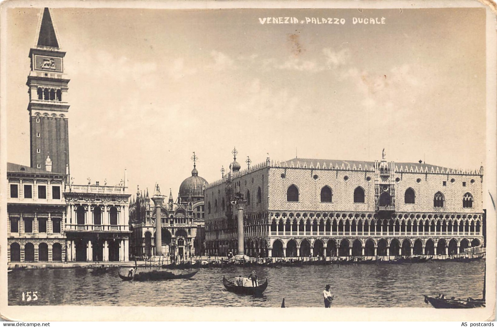 Italy Venezia Venice Palazzo Ducale RPPC postcard B789