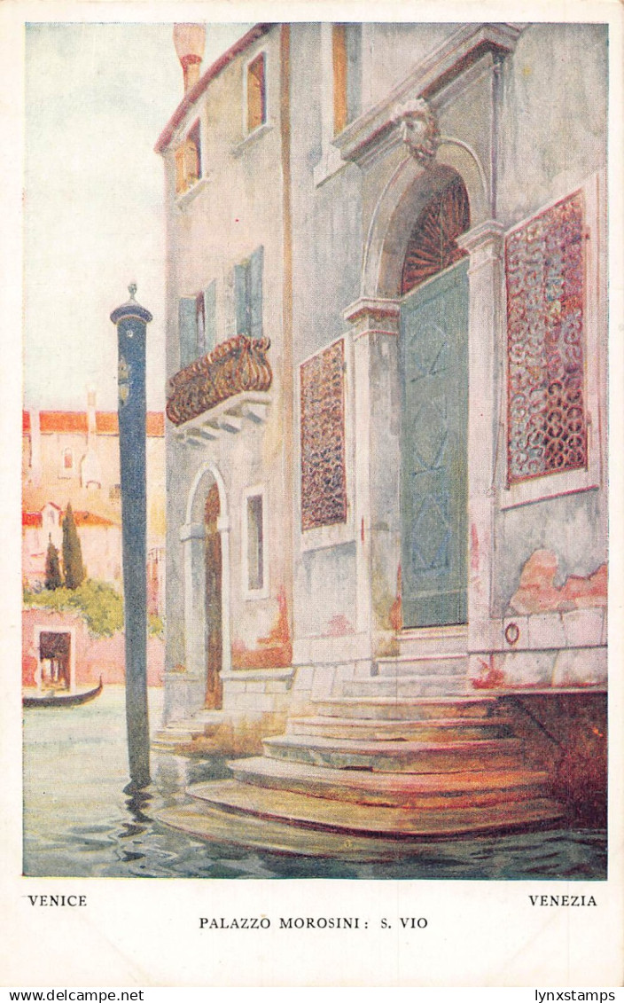 Italy Venice Venezia Palazzo Morosini S Vio Palacevintage postcard