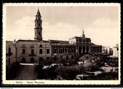 Cartolina Andria, Piazza Municipio