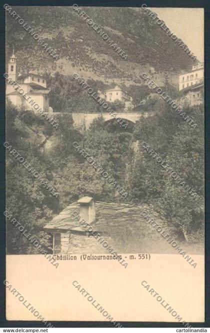 Aosta Chatillon cartolina MQ4139