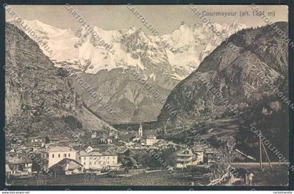Aosta Courmayeur cartolina MQ4270
