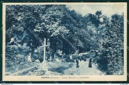 Arezzo Verna cartolina QT4817