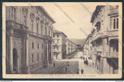 Avellino città PIEGHINA cartolina MV8159