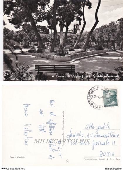 CANOSA DI PUGLIA: Giardini Comunali   1966