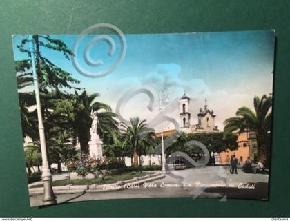 Cartolina Bitritto - Villa Comunale e Monumenti Ai Caduti - 1962