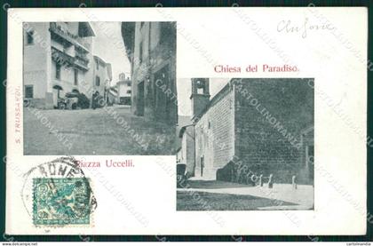 Bergamo Clusone cartolina QT0758