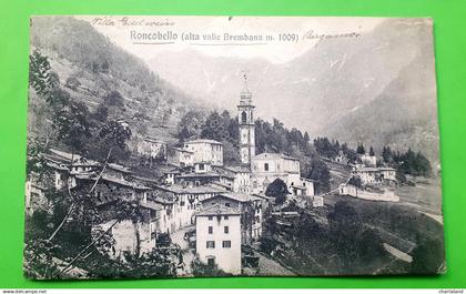 Cartolina - Roncobello -  Bergamo - 1908