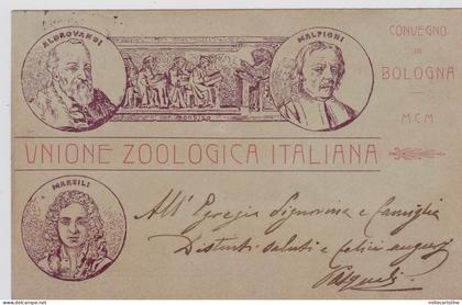 # BOLOGNA: UNIONE ZOOLOGICA ITALIANA- CONVEGNO IN BOLOGNA - 1900