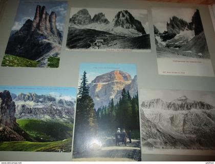 7x Ansichtskarte Sellajoch , Sella , Gröden Albumseite , ca. 1909 , Album , Postkarte , AK !!!