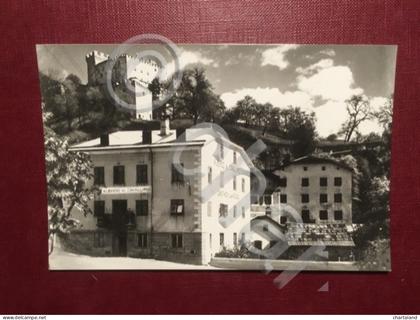 Cartolina Venosta Sluderno - Albergo al Cavallino con Castel Coira - 1950 ca.