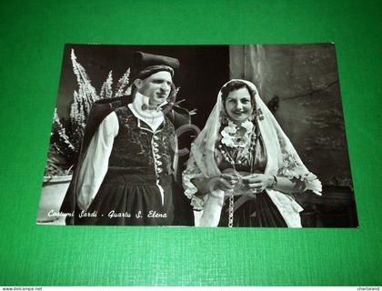 Cartolina Costumi Sardi - Quartu Sant'Elena -- 1959