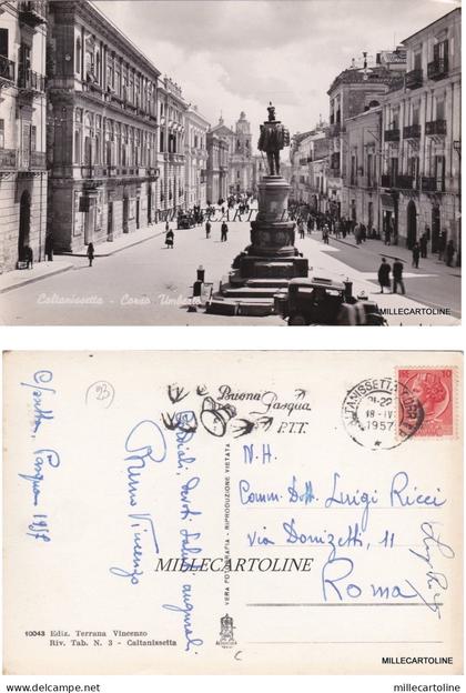 CALTANISSETTA: CORSO UMBERTO I    1957