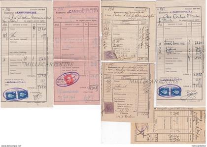 CAMPODIPIETRA (CB): ESATTORIA - Vari pagamenti ricevute con marche da bollo ...