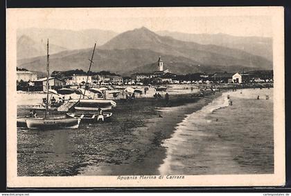 Cartolina Carrara, Marina di Carrara, Apuania