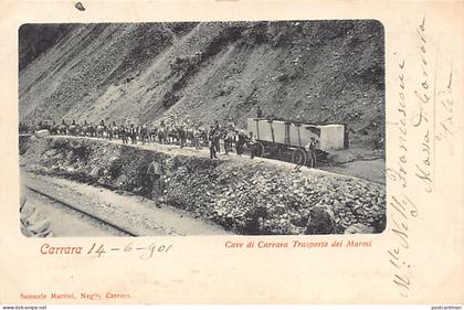 Italia - CARRARA - Cave di Carrara - Trasporto dei Marmi