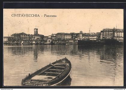 Cartolina Civitavecchia, Panorama