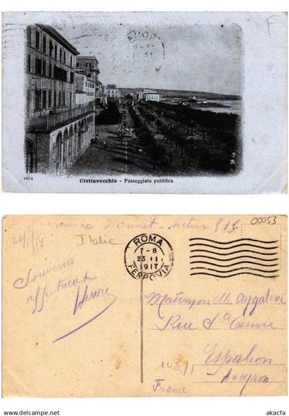 CPA CIVITAVECCHIA Passeggiata pubblica ITALY (545255)