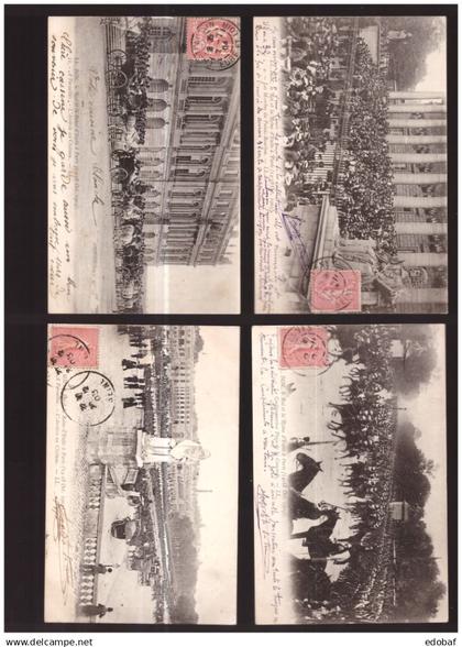 Italia, 34 cartoline relative alla visita dei Reali a Parigi del 1903     -GK78