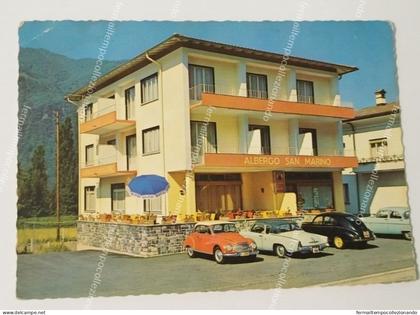ct707 cartolina albergo san marino melano maroggia lago di lugano