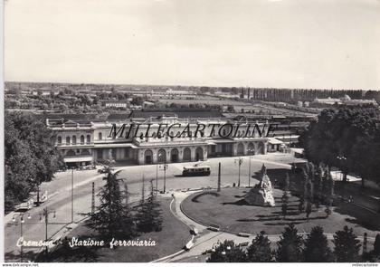 CREMONA:  Stazione Ferroviaria  (con affrancatura annullata)