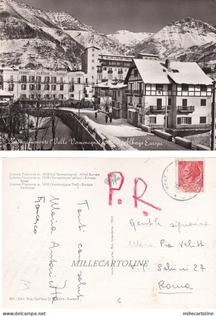 LIMONE PIEMONTE: Albergpo Europa   1956